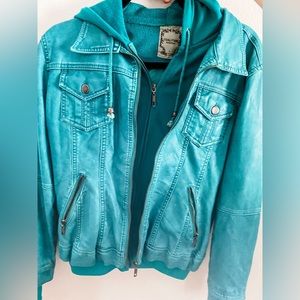 Coalition Blue leather jacket